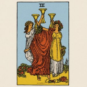 interprétation 3 de coupes tarot